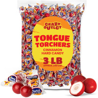 Crazyoutlet Tongue Torchers Hard Candy Cinnamon Flavor, Bulk Pack 3 Pounds