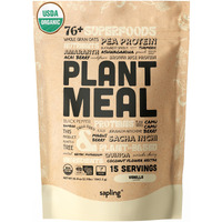 Plant Meal Replacement Shake - Vanilla - 25G Of Plant Based Vegan Protein Powder, 76+ Organic Superfoods, Vitamins & Minerals, Mushrooms, Super Greens, Digestive Enzymes & Probiotics - 15 Servings