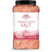 La Salt Co Kashmir 5 Lbs Pink Himalayan Salt Bulk Jar, Coarse | 100% Pure, Food Grade With 84 Trace Minerals | Kosher Certified, Vegan, Non-Gmo, & Cruelty-Free