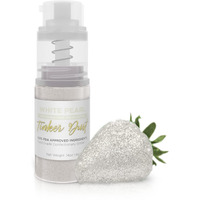 Tinker Dust - White (4G 1X Mini Pump) Edible Glitter For Desserts, Beverages, Cupcakes, Cake Pops And Cookies By Bakell