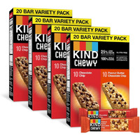 Kind Granola Chewy Bar, Variety Pack, Gluten Free, 20 Count (Pack Of 4)