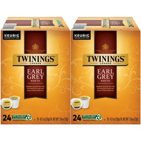 Twinings Earl Grey K-Cup Pods For Keurig, Caffeinated Black Tea Flavoured With Citrus And Bergamot, 24 Count (Pack Of 2)