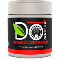 Domatcha - Organic Ceremonial Green Tea Matcha Powder, Natural Source Of Antioxidants, Caffeine, And L-Theanine, Promotes Focus And Relaxation, Kosher, 25 Servings (1 Oz)