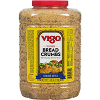 Vigo Italian Style Seasoned Bread Crumbs, With Imported Roman Cheese, 5 Pound (Pack Of 1)