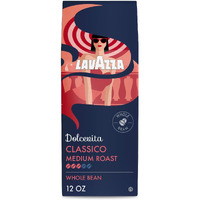 Lavazza Dolcevita Classico Whole Bean Coffee 12Oz Bag, Medium Roast, Rich And Full-Bodied, Intensity 3/5, Arabica And Robusta, Ideal For Drip Brewers, (Pack Of 1) - Package May Vary