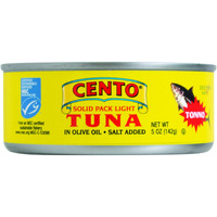Cento Solid Packed Tuna In Olive Oil, 5-Ounce Cans (Pack Of 24)