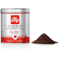 Illy Ground Coffee Espresso - 100% Arabica Coffee Ground - Classico Medium Roast - Notes Of Caramel, Orange Blossom & Jasmine - Rich Aromatic Profile - Precise Roast - No Preservatives - 4.4 Ounce