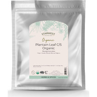 Starwest Botanicals Organic Plantain Leaf Cut & Sifted, 1 Pound