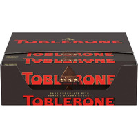 Toblerone Dark Chocolate Bar With Honey And Almond Nougat, 20 - 3.52 Oz Bars