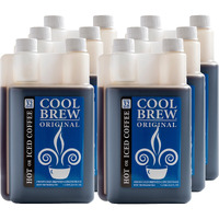 Coolbrew Original 6 Pack - 32 Drinks Per Bottle - Fresh Cold Brew Liquid Concentrate - For Iced Or Hot Coffee, Unsweetened, No Preservatives