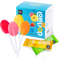 Dc24 Daily Care Sugar Free Lollipops With Vitamin C, Healthy Suckers With Xylitol, Assorted Fruit Flavored Hard Candy For Kids, Non-Gmo, Gluten Free, 24 Count