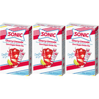 ""Sonic Cherry Limeade Singles To Go Powdered Drink Mix - 18 Sticks Total - Convenient And Refreshing On-The-Go Beverage!""