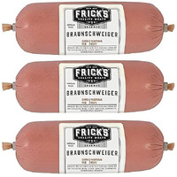 Deli Direct, Frick's Gourmet Braunschweig German Liver Sausage, 1Lb - 16Oz. (3-Pack)