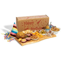 Dan The Sausageman's Happy Birthday Box For Him Or Her Includes Beef Summer Sausage, Wisconsin Cheese, And Sweet Hot Mustard