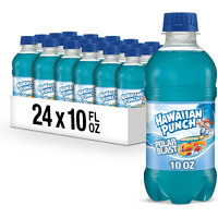 Hawaiian Punch Polar Blast Fruit Juice Drink, 10 Fl Oz Bottles, 24 Count (4 Packs Of 6), Ready-To-Drink, On-The-Go, Caffeine-Free, Carbonation-Free, Gluten-Free, Excellent Source Of Vitamin C