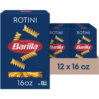 Barilla Rotini Pasta, 16 Oz. Box (Pack Of 12) - Non-Gmo Pasta Made With Durum Wheat Semolina - Kosher Certified Pasta