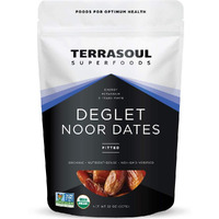 Terrasoul Superfoods Organic Deglet Dates, 2 Lbs - Pitted | Fresh | Natural Sweetener