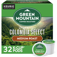 Green Mountain Coffee Roasters Colombia Select Coffee, Keurig Single-Serve K-Cup Pods, Medium Roast, 32 Count