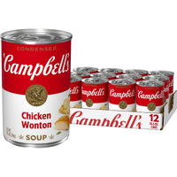 Campbell's Condensed Chicken Wonton Soup, 10.5 Oz Can (12 Pack)
