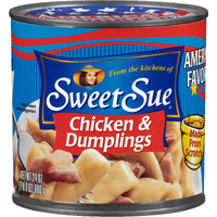 Sweet Sue Chicken & Dumplings, 24 Oz Can (Pack Of 12) - 14G Protein Per Serving - Made From Scratch Soup Recipe, Ready To Eat Meal