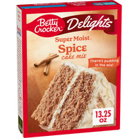 Betty Crocker Delights Super Moist Spice Cake Mix, 13.25 Oz. (Pack Of 12)