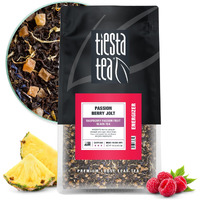Tiesta Tea - Passion Berry Jolt, Raspberry Passion Fruit Black Tea, Premium Loose Leaf Tea Blend, Caffeinated Black Tea, Make Hot Or Iced Tea, Brews Up To 200 Cups - 16Oz Resealable Bulk Pouch