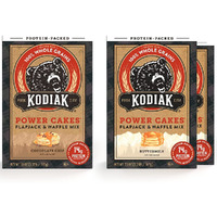 Kodiak Cakes Power Cakes Variety Pack - Protein Pancake Mix Just Add Water - 100% Whole Grain Flapjack And Protein Waffle Mix - Buttermilk (2, 20Oz) And Chocolate Chip (1, 18Oz) Pancake Mix Bulk