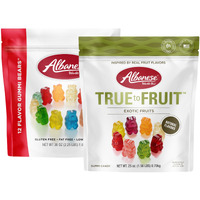 Albanese World's Best Family Share Pack, 12 Flavor Gummi Bears & Ultimate, 1 36Oz & 1 25Oz Bags Of Candy, Soft & Chewy Snack, Fruity Flavor Assortment