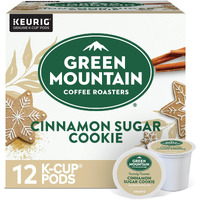 Green Mountain Coffee Roasters Light Roast Pod Cinnamon Sugar Cookie Coffee, 12 Count