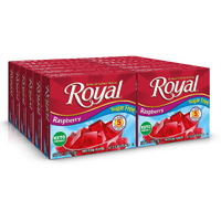 Royal Raspberry Gelatin Dessert Mix , Sugar Free, 0.32-Ounce Box (Pack Of 12)