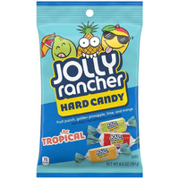 Jolly Rancher Tropical Fruit Flavored Hard Candy Bags, 6.5 Oz (12 Count)