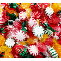 Old-Fashioned Hard Candy Assortment - Bulk Pack 3 Pounds (About 225 Count) - Strawberry Bon Bons, Cinnamon, Butterscotch, Fruit Flavors