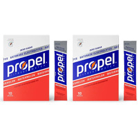 Propel Powder Packets, Watermelon With Electrolytes, Vitamins And No Sugar, 20 Count (Pack Of 2) - In Garizze Box