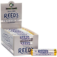 Reeds Peppermint Candy Rolls | Traditional Peppermint Hard Candy | Reeds Candy Peppermint Minty Fresh And Surprisingly Sweet Brought To You By Iconic Candy | 24 Count