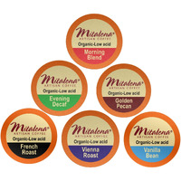 Mitalena Artisan Coffee Variety Pack - 72 Low Acid Organic Coffee Pods, Compatible With Keurig K Cup Coffee Maker - Try 6 Different Flavors - Small Batch Artisan K Cups