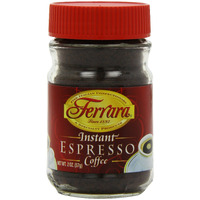Ferrara Instant Espresso Coffee, 2-Ounce Glass Jars (Pack Of 6)