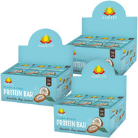 Amrita Chocolate Chip Coconut Vegan Protein Bars, Peanut/Dairy Free, Soy & Gluten Free, 15G Of Plant Based Protein Bars, High Fiber, Low Sugar Meal Replacement Bar - Breakfast Bars