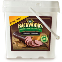 Lem Products Backwoods Jalapeno Summer Cured Sausage Seasoning, Ideal For Wild Game And Domestic Meat, Seasons Up To 100 Pounds Of Meat, 5 Pound, 4 Ounce Bucket With Pre-Measured Cure Packet Included