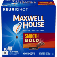 Maxwell House Smooth Bold, K-Cup Pods Coffee, 18 Count