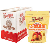 Bob's Red Mill 10 Grain Pancake & Waffle Mix, Whole Grain, Kosher, 24 Ounces (Pack Of 4)