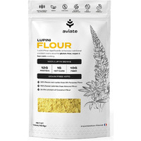 Aviate Lupini Flour - Keto & Vegan Friendly Superfood - Non-Gmo - Gluten Free - Lupin Flour Keto - High Protein, Low Calorie & Low Carb - Rich In Dietary Fiber And Minerals - 100% Lupin Beans - 16 Ounces (Pack Of 1)