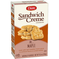 Dare Maple Leaf Crme Cookies  Classic Canadian Cookie Made With Real Maple Syrup, Peanut Free  10.6 Ounces (Pack Of 12)