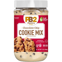 Pb2 Pantry Chocolate Chip Cookie Mix - 16 Oz Jar | Certified Vegan, Gluten Free, Non-Gmo, 4G Plant Protein Per Cookie
