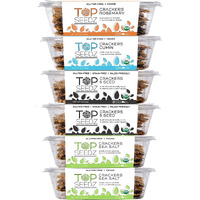 Top Seedz Certified Organic Gluten Free Savory Sensation Seed Crackers | 6-Pack | 5 Ounces | Healthy Vegan Crackers With Plant Based Protein | Made Of Sunflower, Flax, Sesame And Pumpkin Seed