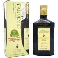 Laudemio Tuscany High Polyphenols 700Mg/Kg Extra Virgin Olive Oil, Dark Glass Bottle, 2023 Early Harvest, Castello Di Poppiano, Frantoio Monovarietal, Lab Tested No Pesticides, 16.9 Fl Oz