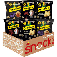 Smartfood Popcorn, Variety Pack, 0.5 Ounce (Pack Of 40)