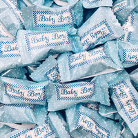 Candy Envy - Baby Boy Buttermints - 13 Oz. Bag - 100 Indiv Wrapped Mints - Baby Shower Favors