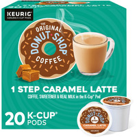 The Original Donut Shop, One Step Latte - Caramel Latte (20 Count Pack Of 1)