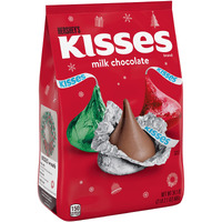 Hershey's Kisses Milk Chocolate, Christmas Candy Bag, 34.1 Oz