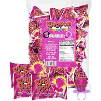 Ring Pop Colorfest Purple Very Berry Punch Bulk Halloween Candy - 30 Ct Individually Wrapped Lollipops - Fun Candy For Party Favors, Halloween Parties, Trick Or Treat Goodie Bags, Bachelorette Parties